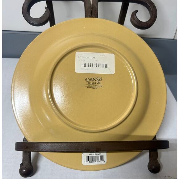 New Dansk Gold Salad Plate. kk439 - Picture 2 of 3